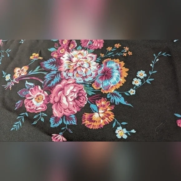 Pendleton Skirt Silk Wool  Floral midi skirt brown lined Size 14 - Picture 9 of 14